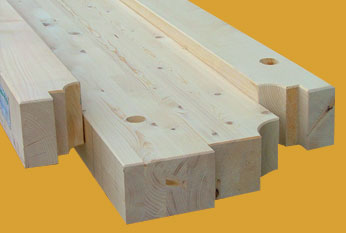 Konstruktionsvollholz oder Brettschichtholz
